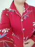 优婷菲（YOUTINGFEI）睡衣女春秋季纯棉长袖薄款宽松全棉家居服女士秋款大码套装可外穿 YD-7550深红 3XL (身高165-176 体重145-180) 实拍图