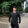顶峰保罗（Dingfengbaoluo）长袖T恤男春季百搭时尚提花卫衣宽松潮流上衣服JE2221黑色XL 实拍图