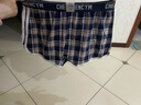 狮奇诺男士内裤宽松男平角裤棉质舒适透气阿罗裤潮流四角短裤头大码裤衩 深蓝+咖色+黑色 XXXL【推荐体重200斤以上】 实拍图