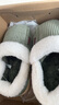 牧童儿童棉拖鞋男冬加绒保暖家居鞋室内软底亲子包跟棉鞋女 艾叶绿210 实拍图