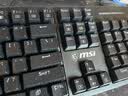 【9成新】微星（MSI）GK50Z 机械键盘 青轴 RGB光效 有线 游戏电竞办公键盘 104键 吃鸡键盘 黑色   实拍图