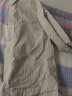 纯一良品（CUNYI）童装男童长袖衬衫儿童衬衣春秋装新款中大童条纹假两件上衣 卡其条纹 170cm 晒单实拍图
