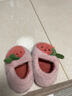 忆爱儿童棉拖鞋秋冬宝宝拖鞋包跟女童棉鞋家居小男孩棉鞋可爱保暖棉拖 猫爪粉色 16 码24/25内长15cm（2.5-3岁） 实拍图
