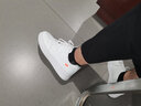 回力男鞋小白鞋冬季板鞋男士百搭款休闲轻便运动纯白色简约平底鞋子男 白色【弹力鞋带】易穿脱 41 实拍图