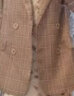 梵希蔓春秋复古格子西装外套女英伦风设计感小众垫肩小西服 F6208 粉咖格 M 晒单实拍图