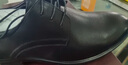 老人头（LAORENTOU）皮鞋男士商务正装鞋头层牛皮透气系带婚鞋男皮鞋 110199 黑 44  实拍图