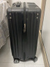 南极人行李箱拉杆箱小型男大容量密码旅行万向轮登机皮子女学生 直角拉链款- 黑色 20英寸 （可登机） 实拍图