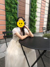 安妮优儿女童礼服花童婚礼小女孩婚纱钢琴演奏演出服儿童高端主持人公主裙 香槟色长款短袖 160 实拍图
