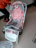 华婴 婴儿推车轻便携式折叠伞车双向可坐躺bb小孩宝宝新生四轮儿童车 升级版酒红色+可坐可躺+可折叠+可双向推行 实拍图