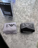 阿玛尼（ARMANI）奢侈品男装 男装短袖t恤男士时尚休闲修身薄款微弹短袖T恤两件装 白色 M 115-135斤 实拍图