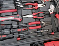卡夫威尔家用冲击电钻套装工具箱电工木工维修安装工具套装108件套 P2796A 实拍图