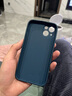 铭可鑫 适用苹果13手机壳iphone13Promax保护套高端磨砂玻璃抗指纹时尚男女网红时尚新潮款 13海军蓝【强抗指纹+高端磨砂玻璃+全屏钢化膜】 实拍图