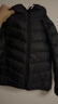 鸭鸭（YAYA）儿童轻薄羽绒服短款小童中大童连帽男女童2023秋冬洋气童装外套 黑色 130 实拍图