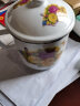 欧丽家注意容量珐琅搪瓷搪瓷杯子大茶缸家用大容量厚怀旧老式铁茶缸子   16cm皇家玫瑰-3000ml 实拍图