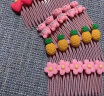 美丽公主 儿童发梳插梳小女孩刘海梳网红公主发夹女童头饰发饰碎发卡 14#菠萝三件套 实拍图