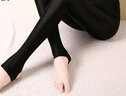 新款高腰踩脚光泽裤外穿修身打底裤加肥加大码弹力健美裤脚蹬长裤女季光泽打底 踩脚光泽裤 3XL 160-180斤可穿 实拍图