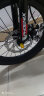 凤凰（Phoenix）山地自行车20寸单速青少年中小学生赛车碟刹减震款战神  黑红色 实拍图
