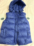 雅鹿2025新款儿童羽绒马甲男童女童背心轻薄羽绒服外穿坎肩马夹内胆 藏青 160 实拍图