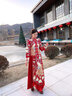红妆饰佳 秀禾服新娘2025新款中式婚纱礼服古装嫁衣结婚龙凤褂女 孔雀无钻款 M 实拍图