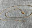 周大福母亲节礼物精致蛇骨链 18K金彩金项链素链 E77 约40cm 实拍图