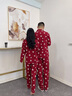 歌佰芬本命年情侣睡衣纯棉春秋冬季新婚休闲家居服结婚可外穿大红色睡衣 AA7742莱卡棉拉架 2XL 女+男XL 实拍图