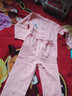 班得婴儿新款秋衣秋裤纯棉新生儿衣服男女宝宝儿童内衣套装 粉色立领对开套8010 90cm适合1-2岁/20-25斤 实拍图