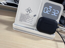aresh无线充电器四合一多功能时钟床头闹钟小夜灯适用苹果16 15手机apple watch耳机S10 ultra2手表支架 白色【时钟｜闹钟｜夜灯】 配快充头+充电线【适用于苹果手表】 实拍图