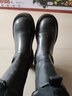 DEEP BREATH深呼吸女鞋轻盈牛皮高筒切尔西靴烟管靴女靴AX15132 黑 38 实拍图