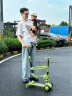 礼意久久四合一儿童滑板车1-3岁3-6岁宝宝滑滑车三合一多功能可坐可折叠到 六合一 绿色（带遮阳棚） 晒单实拍图