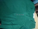 登森奥奥新款纯棉短袖t恤女夏装半袖女装V领显瘦短袖女T恤修身上衣 绿色 2XL 建议121-130斤 实拍图