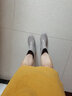 雨牧 日式成人雨鞋女中筒雨靴时尚水鞋防滑防水套鞋耐磨水靴轻便胶鞋 米灰色 38 实拍图