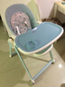 爱音（Aing） 儿童餐椅多功能可折叠调节可坐可躺宝宝吃饭餐桌婴儿餐桌C009 婴儿蓝 实拍图
