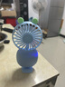 新水星桌面usb小风扇迷你办公室学生宿舍床头静音小电扇桌面小型台式电风扇上班族小风扇 手持风扇【薄荷绿】内置电池+三挡调节 实拍图