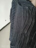 皮尔卡丹夏装棉麻短袖女士衬衫夏季2024新款宽松显瘦条纹上衣夏款衬衣 蓝色 3XL [140-155斤] 晒单实拍图