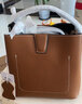 viney包包女包牛皮水桶包斜挎包大容量手提生日礼物送女友老婆 【焦糖色】实用高级感轻奢单肩包 实拍图