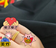 明牌珠宝黄金戒指 足金编织相偕小细戒送礼女AFM0306工费350 足金戒指 16号 约3.57克 实拍图