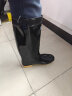 回力雨鞋男士款时尚雨靴户外防水不易滑耐磨HL8075高筒黑色42码 实拍图