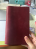 爱国牛（AIGUONIU） 复古真皮笔记本手工头层牛皮活页夹记事本商务办公手帐疯马皮礼品定制 【A6】酒红/red 标配100张内页 实拍图