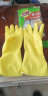 3M 橡胶手套 薄巧型防水防滑家务清洁手套 厨房洗衣手套大号 柠檬黄 实拍图