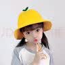 叕二叕小黄帽小学生儿童遮阳帽黄色渔夫帽子女童幼儿园太阳帽男童防晒帽 绿芽小黄帽 实拍图