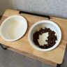 POPOCOLA猫碗陶瓷斜口保护颈椎狗狗食盆宠物猫粮加高脚猫咪防打翻饭碗狗碗 木架陶瓷小号双碗+硅胶餐垫 实拍图