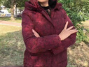 俞兆林（YUZHAOLIN）中老年人羽绒服妈妈冬装奶奶加厚白鸭绒老年人衣服大码60岁80外套 C25红[优质白鸭绒 3XL 建议115-130斤 实拍图