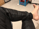 恒源祥保暖羽绒裤男内穿修身轻薄款女士中老年棉裤冬季加厚防寒白鸭绒裤 男士藏青（轻薄款-前面羽绒） XL (175) 实拍图