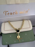 塔驰密司 新年包包品牌奢侈单肩斜挎包女士七夕情人节送女友老婆生日礼物 白绿色 实拍图