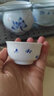 末都手绘功夫茶具茶杯陶瓷 景德镇青花瓷器单只品茗杯茶盏普洱小单杯 年年有余【40ML】 实拍图