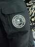 骆驼冲锋派克羽绒服男[王俊凯同款]秋冬保暖极寒防泼水工装羽绒服女 AA22264036B，幻影黑 ，女 L 实拍图