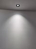雷士（NVC）小山丘射灯led家用象鼻嵌入式客厅背景墙深杯防眩无主灯氛围灯 【铝材砂黑】5W暖白-开孔7.5-8.5 实拍图