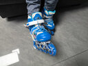 小状元轮滑鞋儿童初学者旱冰鞋溜冰鞋初学者男童女童滑轮鞋生日礼物 入门体验-蓝【工具配件】 S (适合鞋码27-32)八轮全闪 实拍图