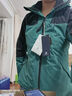 骆驼（CAMEL）三合一冲锋衣户外登山服防风防水保暖潮牌运动外套 A1W131118，深渊绿/黑色，女 S 实拍图