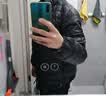 雅鹿轻薄羽绒服男士秋冬季立领白鸭绒外套男休闲纯色上衣 黑色 M 实拍图
